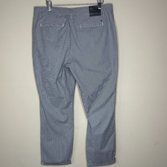 NWT TOMMY HILFIGER HAMPTON STRETCH STRIPED CHINOS - SIZE 12 - Picture 7 of 13